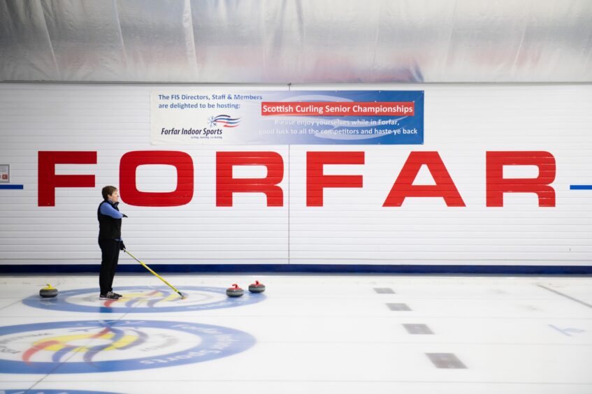 Scottish Seniors curling championships at Forfar.