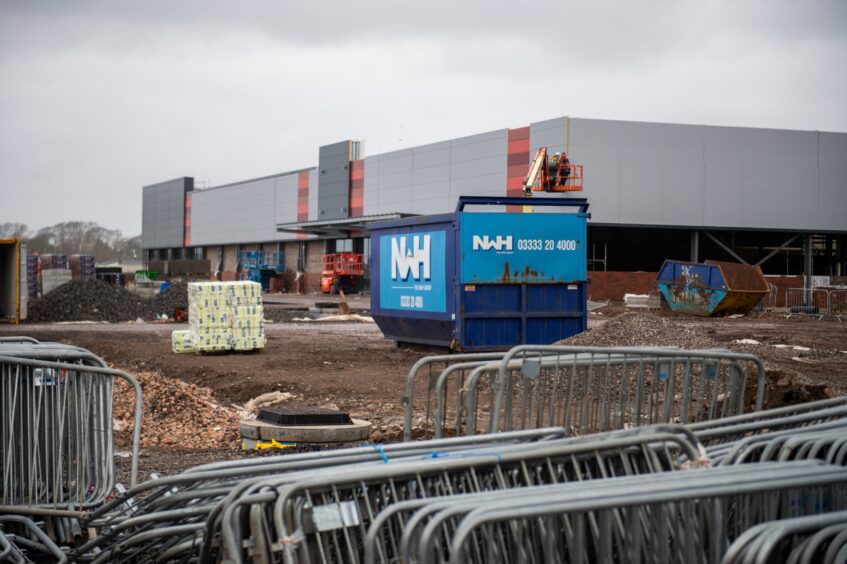 Arbroath retail park progress.,