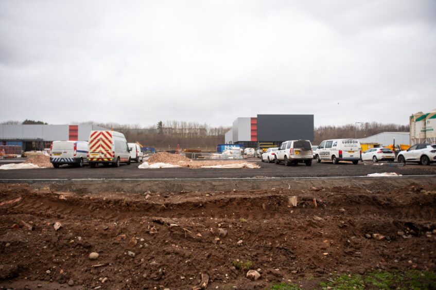 Arbroath retail park progress.