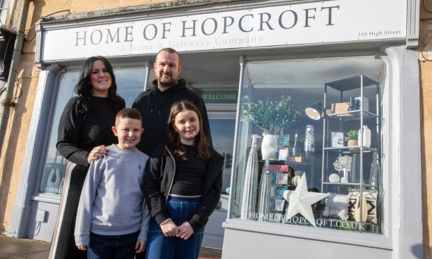 CR0051747, Cheryl Peebles, Home of Hopcroft. Picture shows; Family feature. Charlene Hopcroft and her husband Greig run Home of Hopcroft gift and lifestyle shop in Kirkcaldy. Her children Katie (9) and Jack (7) also run the Hoppy Hut pop-up shop.
Saturday 25th January 2025. Image: Kenny Smith/DC Thomson