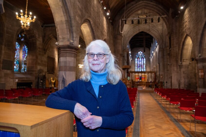 Jennifer Archibald inside st John's Kirk