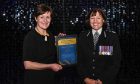 Linda Sinclair was presented with the award at Police Scotland Headquarters at Tulliallan. Image: Police Scotland