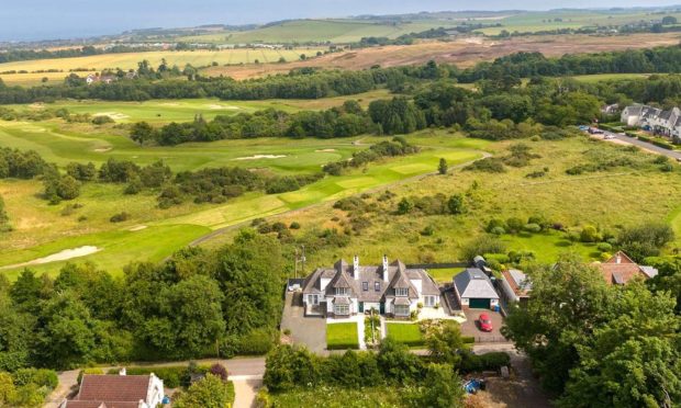 Aerial view of Mid Brae.