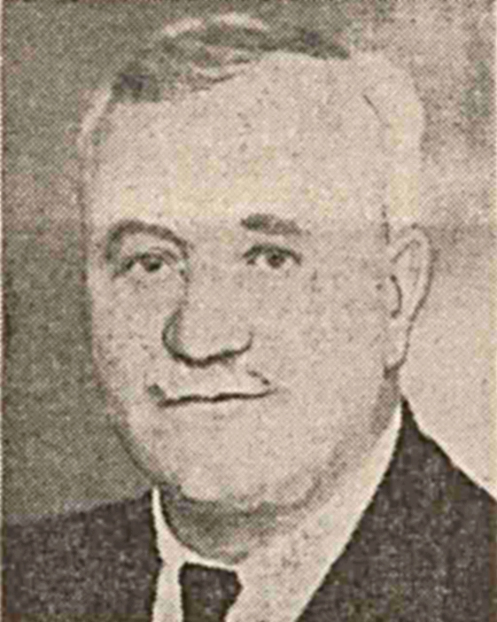 a black and white shot of Charles Gray, who built the Forest Park Cinema in Dundee