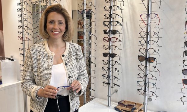 Optometrist of the year Naomi Scott goes above and beyond for her patients at her Bridge of Allan clinic. Image: Kirsten Johnson/DC Thomson