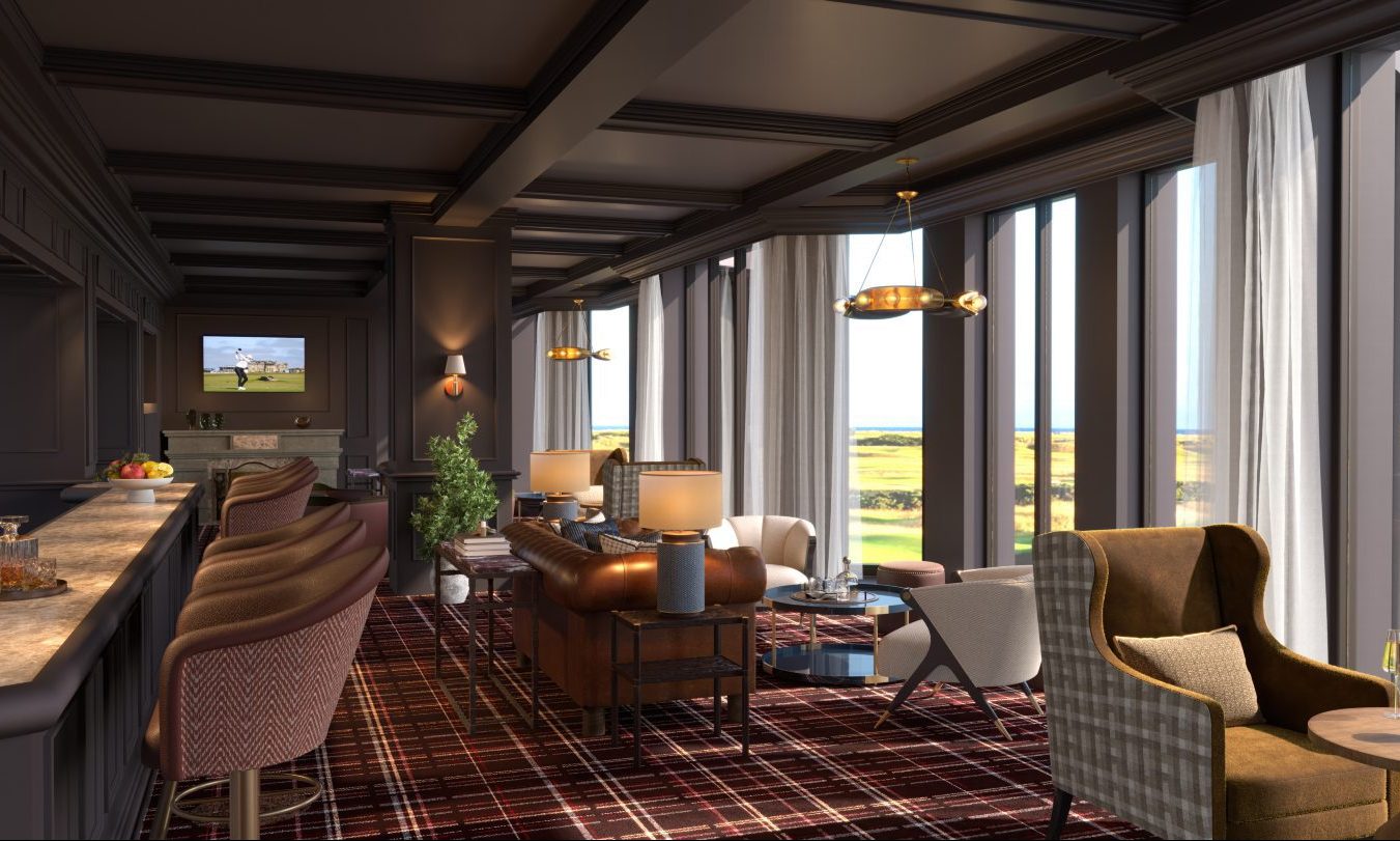 How the Road Hole bar will look after being refurbished. Image: Muckle Media/Old Course Hotel