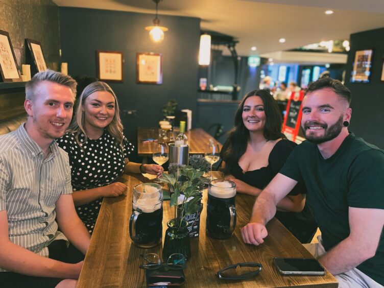  A pub quiz team at The Barrelman in Dundee