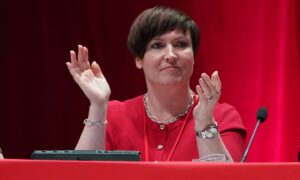 Roz Foyer, general secretary of the Scottish Trade Union Congress. Image: PA.