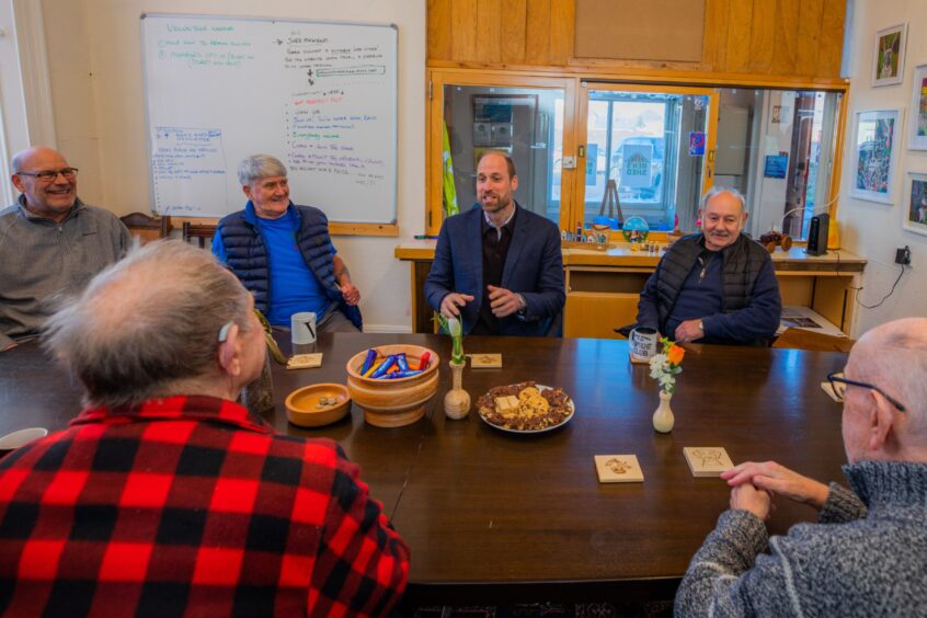 Carnoustie Men's Shed visit by the Duke of Rothesay