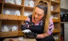 Lucy Milne works on a cast in Lumilo Casting Studio