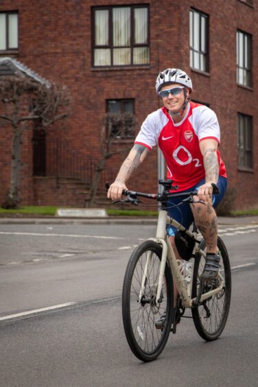 Brian is doing a fundraising cycle for Cancer Research UK. 