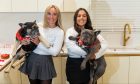 Heather and Stephanie with Vinnie & Hugo the French Bulldogs. Image: Steve Brown/DC Thomson