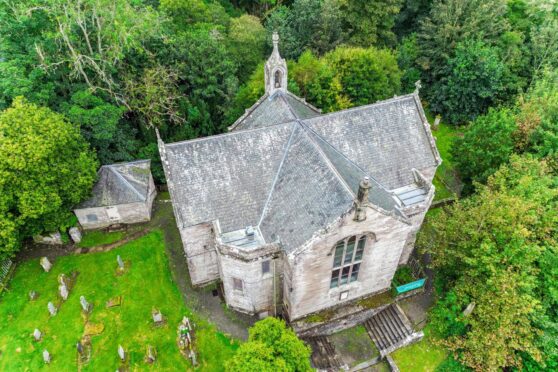 St Martins Church from the air