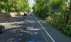 Airthrey Road in Stirling has been closed by police. Image: Google Street View