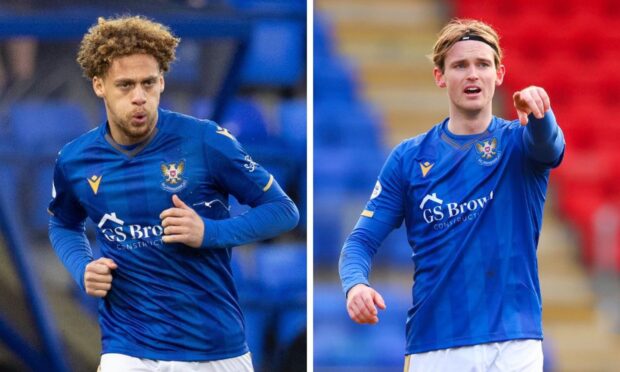 Stephen Duke-McKenna (left) and Jonathan Svedberg (right) both caught the eye on their St Johnstone debuts. Images: SNS