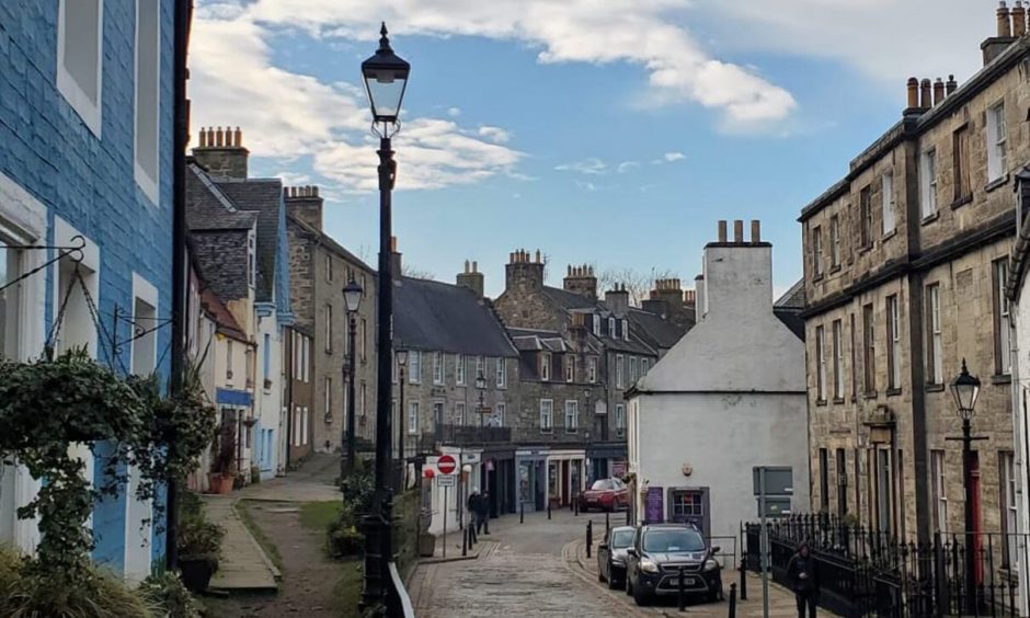 Image shows: general view of Main Street, South Queensferry.