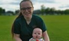 Arbroath woman Abbie Hogg and her baby Tarran.