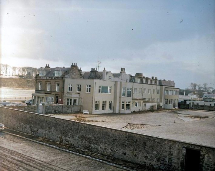 Seaforth Hotel in Arbroath, photographed in 1966.