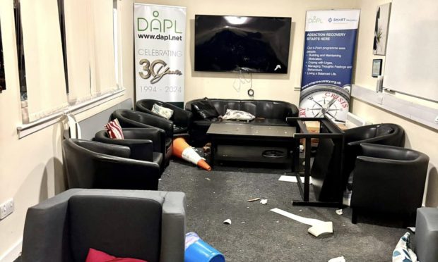 The charity in Leven was ransacked earlier this month. Image: DAPL Fife