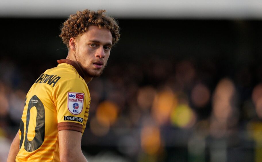 Stephen Duke-McKenna in action for Sutton United.