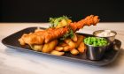 The Airlie Arms fish and chips.  Image: Mhairi Edwards / DC Thomson