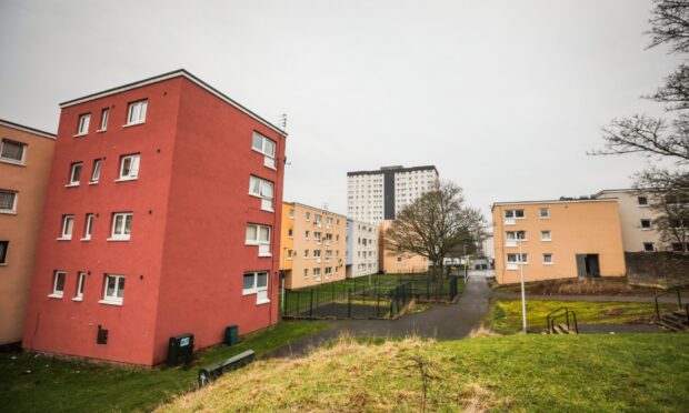 Kirk Street flats in Lochee. Image: Mhairi Edwards/DC Thomson