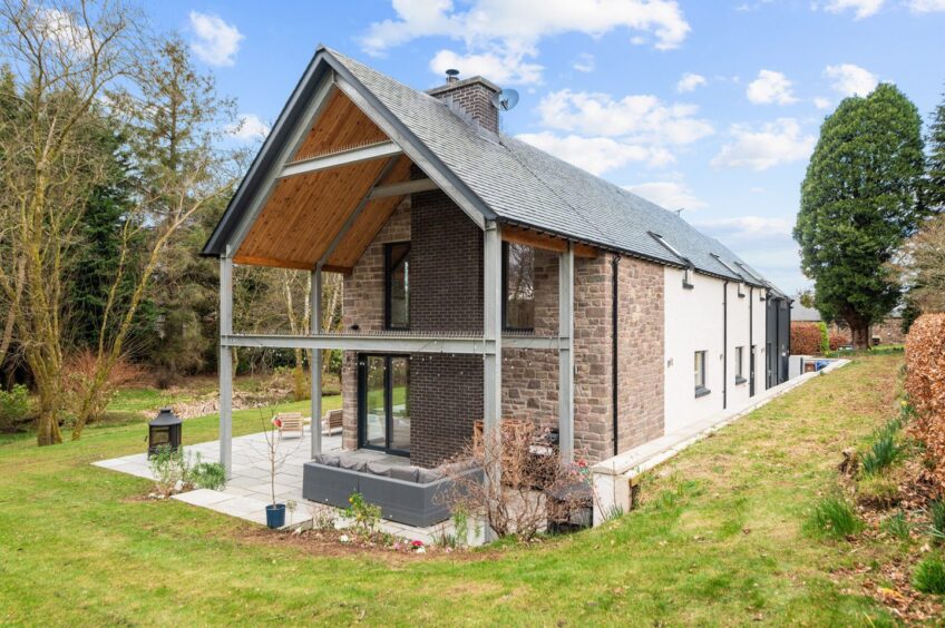 Kinness House sits within a wraparound garden.