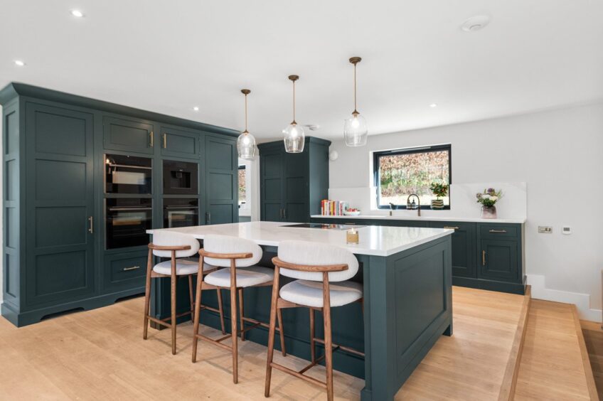 The bespoke kitchen. 