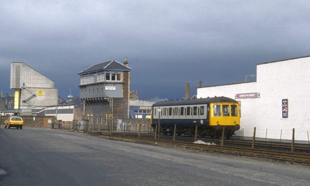 Class 122 DMU at Camperdown Junction in May 1981