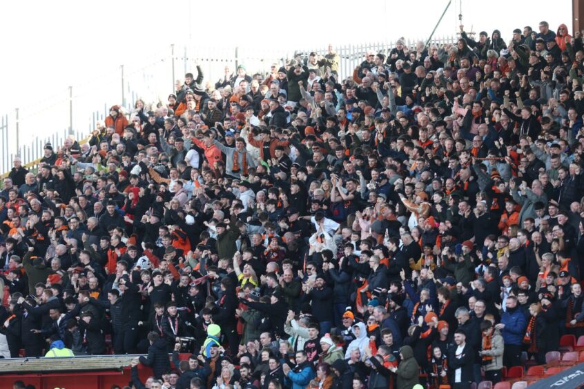 The Dundee United fans lapped up their trip to the Granite City