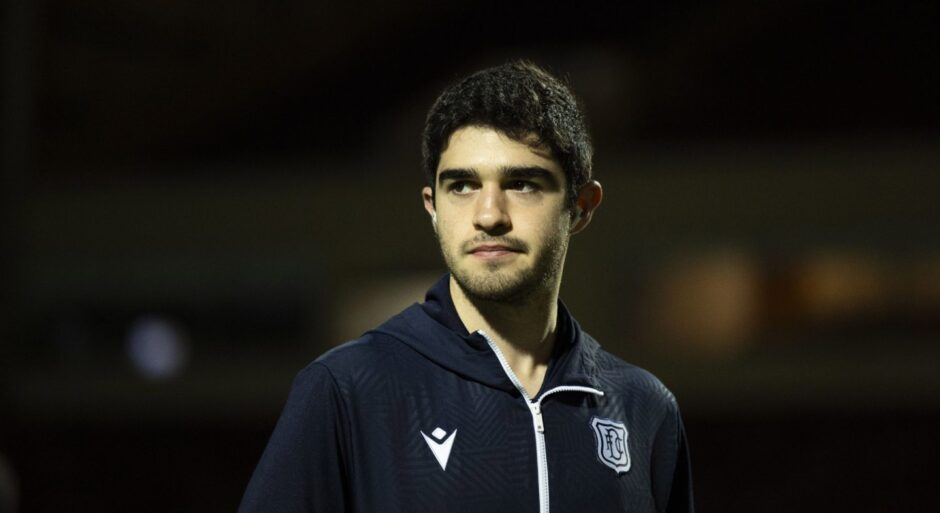 Cesar Garza is a popular player at Dundee. Image: Craig Foy/SNS