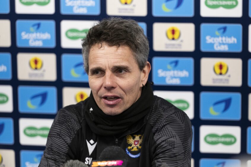 St Johnstone head coach Simo Valakari speaking in his pre-match press conference.