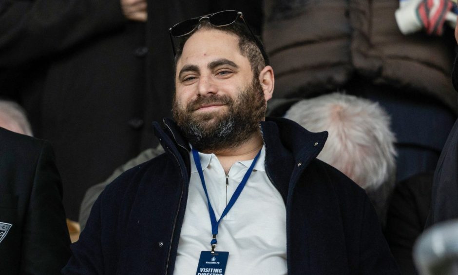 Dunfermline Athletic owner James Bord at the Falkirk Stadium.