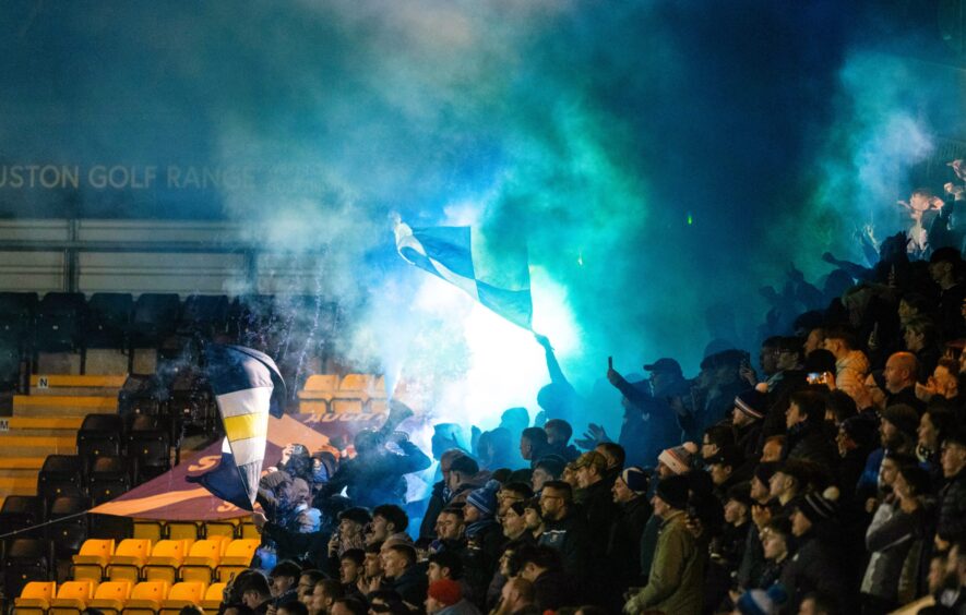 St Johnstone fans at Livingston. 