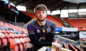 Luca Stephenson is determined to do his part for Dundee United in Sunday's derby. Image: Ross Parker/SNS