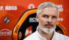 Dundee United boss Jim Goodwin updates the media on his squad for Sunday's derby. Image: Ross Parker/SNS