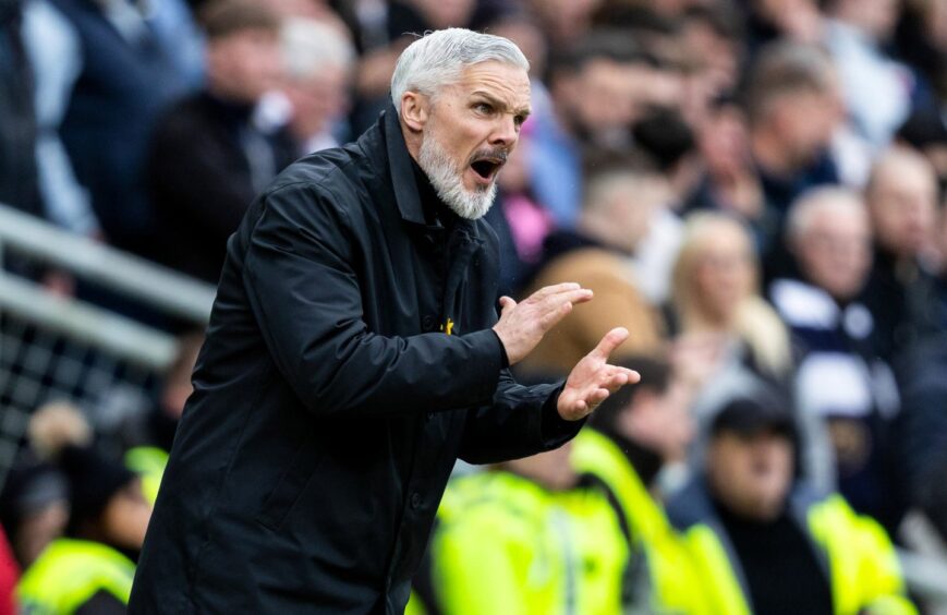 A furious Dundee United boss Jim Goodwin