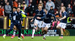 Dundee star Simon Murray has derby ‘celebrations in mind’ after Adebayor-inspired moment at Tannadice