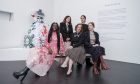 From left to right: Scottish supermodel Eunice Olumide, V&A curator Kirsty Hassard, Icons of Style presenter Kirsty Wark, LeKilt designer Samantha McCoach, journalist and host Gabriella Bennett. Image: Grant Anderson