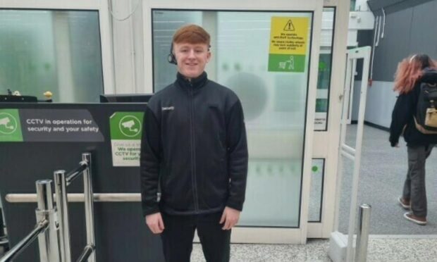 Ben Williams, a security guard at Asda Dundee Milton. Image: Asda