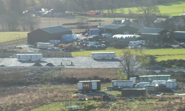 Anglers eagerly gather at Meikleour.