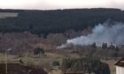 The hillside fire near Aberfeldy