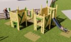 An artist's impression of a tower at the new play area at Active Kids in Stanley.