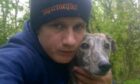 Brandon Robb and a dog