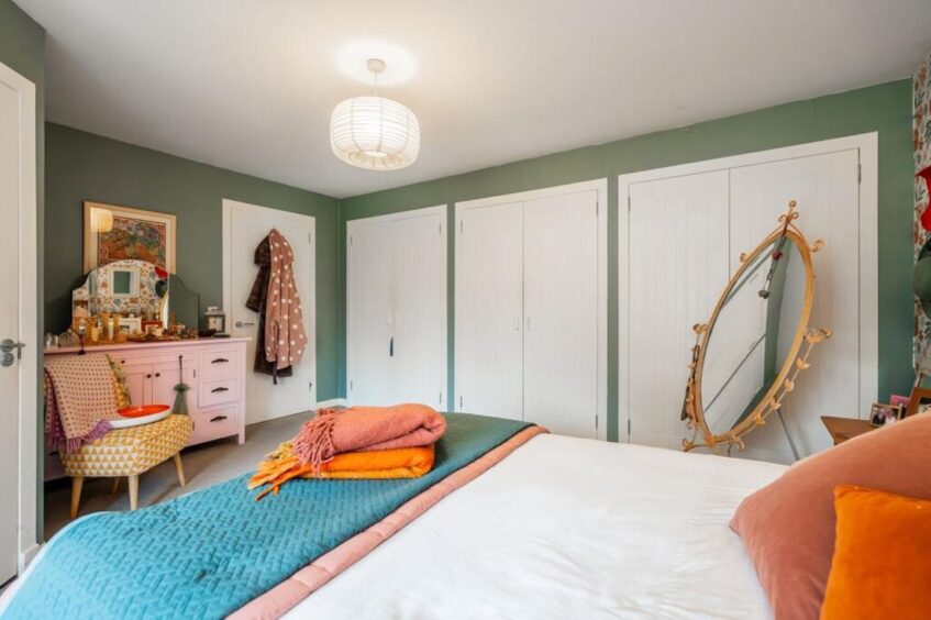 Built-in wardrobes in the master bedroom. 