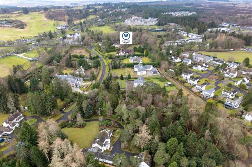 The property sits yards from the Gleneagles Hotel. 