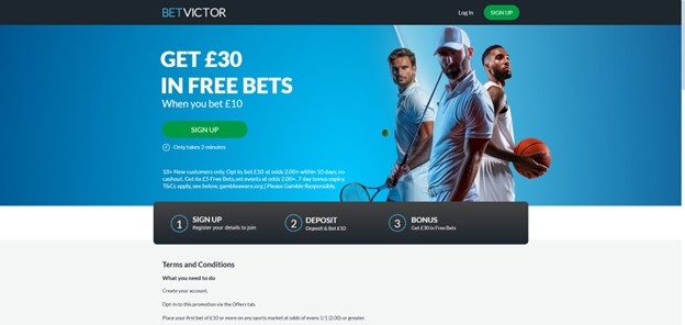 BetVictor site pic