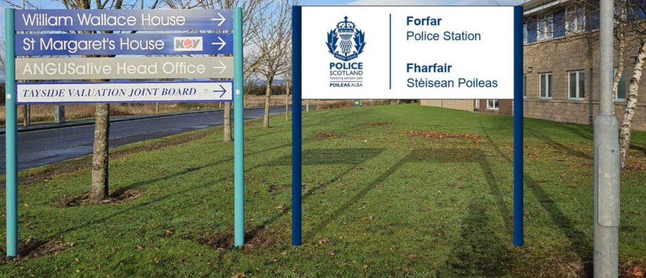 New Forfar police office signs