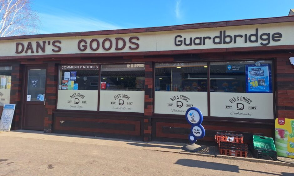 Dan's Goods in Guardbridge, which suffered during months of roadworks