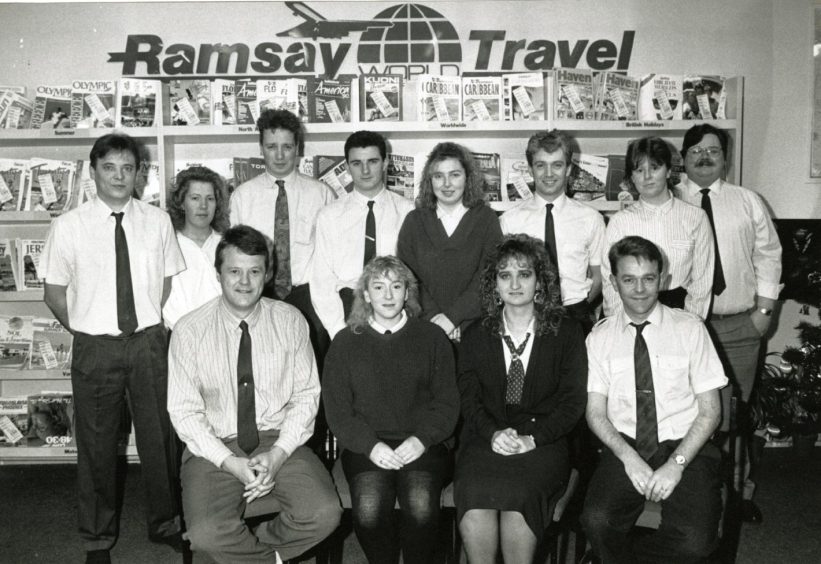 Staff at Dundee's Ramsay World Travel. 